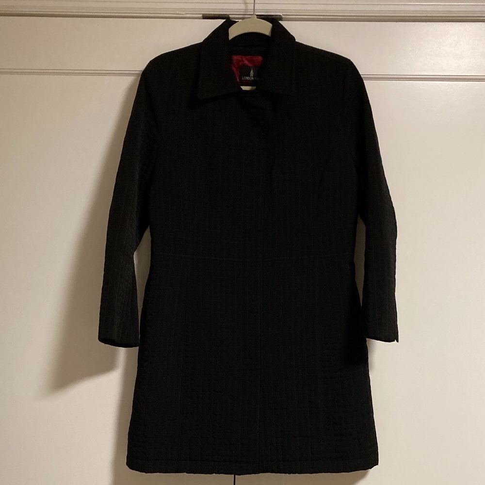 London Fog quilt stitch coat